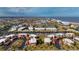 A high angle, sunny view of the condos and waterway in the community at 311 Garvin St # 301B, Punta Gorda, FL 33950
