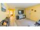 Cozy living room with neutral color scheme and carpet at 3270 Ithaca St, Port Charlotte, FL 33952