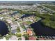Scenic aerial view highlighting a waterfront community with access to canals at 3588 Tripoli Blvd, Punta Gorda, FL 33950