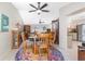 Open floor plan shows a dining area connecting to the kitchen and living room at 4142 Reif Ct, Port Charlotte, FL 33981