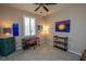 Bedroom featuring desk, chair, window, and closet at 4640 W Price Blvd, North Port, FL 34286