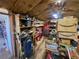 Spacious shed featuring abundant storage options and a workbench at 2336 Picnic St, Port Charlotte, FL 33952