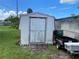 View of the exterior storage shed in the yard at 2336 Picnic St, Port Charlotte, FL 33952