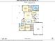 Detailed floor plan showing layout of bedrooms, kitchen, living area, garage, and patio at 12581 Eisenhower Dr, Port Charlotte, FL 33953