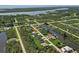 This is an aerial view of a neighborhood on the water with direct access to the Gulf of Mexico at 15741 Autry Cir, Port Charlotte, FL 33981