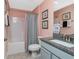 Bathroom features a granite countertop and tile flooring at 185 Hercules Dr, Rotonda West, FL 33947