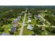 Nice aerial shot of a quiet neighborhood with tree-lined streets and neatly arranged single-Gathering homes at 1865 Rival Ter, North Port, FL 34286