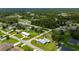 Expansive aerial view of a charming community surrounded by lush greenery and well-maintained homes at 1865 Rival Ter, North Port, FL 34286
