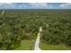 Expansive wooded parcel with a long driveway leading up to the property at 1865 Rival Ter, North Port, FL 34286