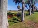 Lush green golf course view framed by mature trees at 421 Marsh Creek Rd, Venice, FL 34292