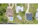 Aerial view of the property showcasing the layout and pool at 4460 Northshore Dr, Punta Gorda, FL 33980