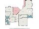 Detailed floor plan showcasing spacious rooms, including a living room, kitchen, dining area, Gathering room, and bedrooms with baths at 4460 Northshore Dr, Punta Gorda, FL 33980