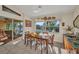 The dining room offers a water view, stylish decor, and access to patio at 17188 Cape Horn Blvd, Punta Gorda, FL 33955
