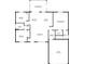 Detailed floor plan showcasing the layout of the home, including the primary bedroom, kitchen and living room at 1983 Longstroth Ave, North Port, FL 34288