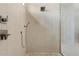 Modern shower features sleek fixtures, a rainfall shower head, and tiled walls at 245 Lido Dr, Punta Gorda, FL 33950