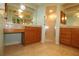 Bathroom featuring tiled floors, a walk-in shower, and light fixtures at 39 Norman St, Port Charlotte, FL 33954