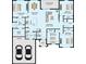 Detailed floor plan showcasing the layout of the home, including the bedrooms and living spaces at 4627 Schoen St, North Port, FL 34291