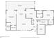 Floorplan of a house showing the layout of rooms, including bedrooms, bathrooms, living room, and kitchen at 475 Whippoorwill Dr, Venice, FL 34293