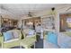 Covered lanai with ceiling fans and comfortable seating at 825 Via Tunis, Punta Gorda, FL 33950