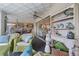 Covered lanai with ceiling fans and comfortable seating at 825 Via Tunis, Punta Gorda, FL 33950