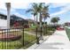Spacious dock area with outdoor seating and landscaping at 8178 Arlewood Cir, Port Charlotte, FL 33981