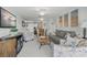 Cozy living room featuring modern décor and a comfortable seating arrangement at 915 Beach Rd # 215, Siesta Key, FL 34242