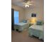 Guest bedroom with twin beds and window at 8050 Memory Ln # 101, Rotonda West, FL 33947