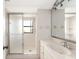 Clean bathroom features glass shower and vanity at 6895 Manasota Key Rd, Englewood, FL 34223