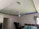 Bedroom with ceiling fan and window at 18122 Windswept Ave, Port Charlotte, FL 33948