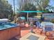 Relaxing hot tub with outdoor seating area at 745 Coral Way, Englewood, FL 34223