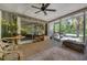 Spacious screened porch, perfect for relaxing and enjoying the outdoors at 120 Barracuda Dr, Placida, FL 33946