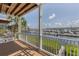 Balcony with water views and access from kitchen and bedroom at 11708 Anglers Club Dr # 125, Placida, FL 33946