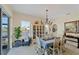 Charming dining room with built-in hutch and water views at 15390 Ancel Cir, Port Charlotte, FL 33981