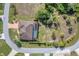 Bird's eye view of single Gathering home with pool and large lot at 9303 Migue Cir, Port Charlotte, FL 33981