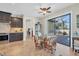 Casual breakfast nook near kitchen with pool view at 9303 Migue Cir, Port Charlotte, FL 33981