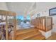 Wooden staircase leading to the living area at 13044 Via Cassia, Placida, FL 33946