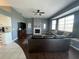 Spacious living room featuring a fireplace and ample seating at 8 Sportsman Ter, Rotonda West, FL 33947