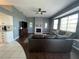 Spacious living room featuring a fireplace and ample seating at 8 Sportsman Ter, Rotonda West, FL 33947
