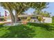 Landscaped front yard with large tree and porch swing at 1361 Newton St, Port Charlotte, FL 33952