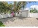 Private backyard with shed and gravel landscaping at 1361 Newton St, Port Charlotte, FL 33952