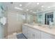 Updated bathroom with double vanity and shower at 7536 Palm Island S Dr # 1511, Placida, FL 33946