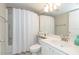 Clean bathroom with shower/tub combo and updated fixtures at 7454 Palm Island Dr # 3313, Placida, FL 33946