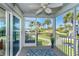 Spacious screened porch overlooking ocean and grounds at 7454 Palm Island Dr # 3313, Placida, FL 33946