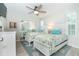 Guest bedroom with twin beds and coastal decor at 7454 Palm Island Dr # 3313, Placida, FL 33946