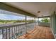 Screened balcony overlooking the pool and backyard at 342 Green Dolphin Dr, Placida, FL 33946