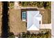 Directly above view of home showing layout and pool at 8099 Walbert St, Port Charlotte, FL 33981