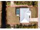 Directly above view of home showing layout and pool at 8099 Walbert St, Port Charlotte, FL 33981