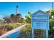 Sign welcomes visitors to Historic Gasparilla Island Lighthouse and walking trails at 12440 Placida Rd, Placida, FL 33946