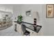 Home office with granite countertop and built-in cabinetry at 12440 Placida Rd, Placida, FL 33946