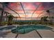 Relaxing pool and spa area with waterfront sunset view at 12440 Placida Rd, Placida, FL 33946